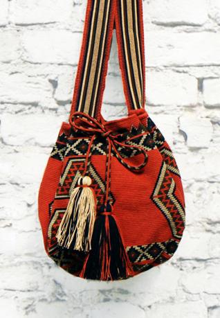Ethno Wayuu Bag rusty 