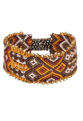 Ethno Armband Indian Knots brown 