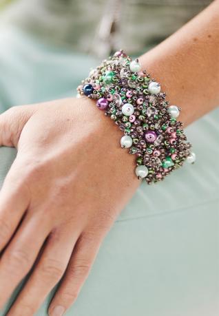 Boho Armband Ines winter pastels 