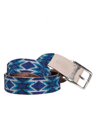 Perlengürtel Navajo blue 