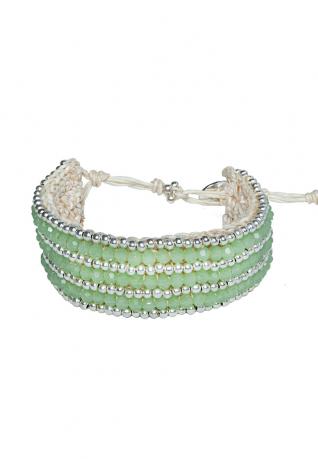 Boho Armband Carolin Light Green 