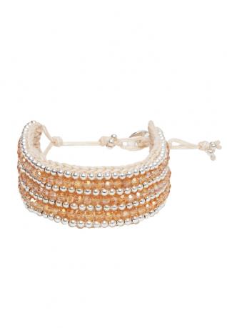 Boho Armband Carolin pastel nude