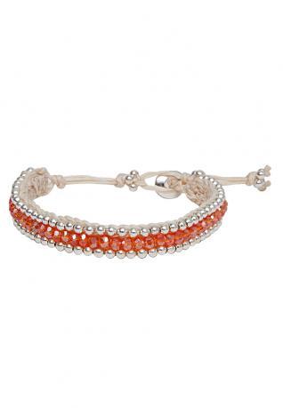 Boho Armband Alessia bright orange