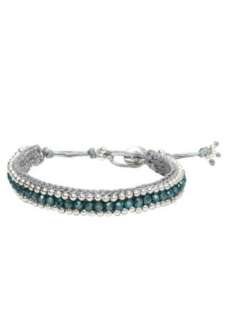 Boho Armband Alessia bright petrol