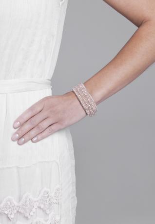 Boho Armband Carolin pastel rose