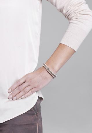 Boho Armband Alessia pastel taupe